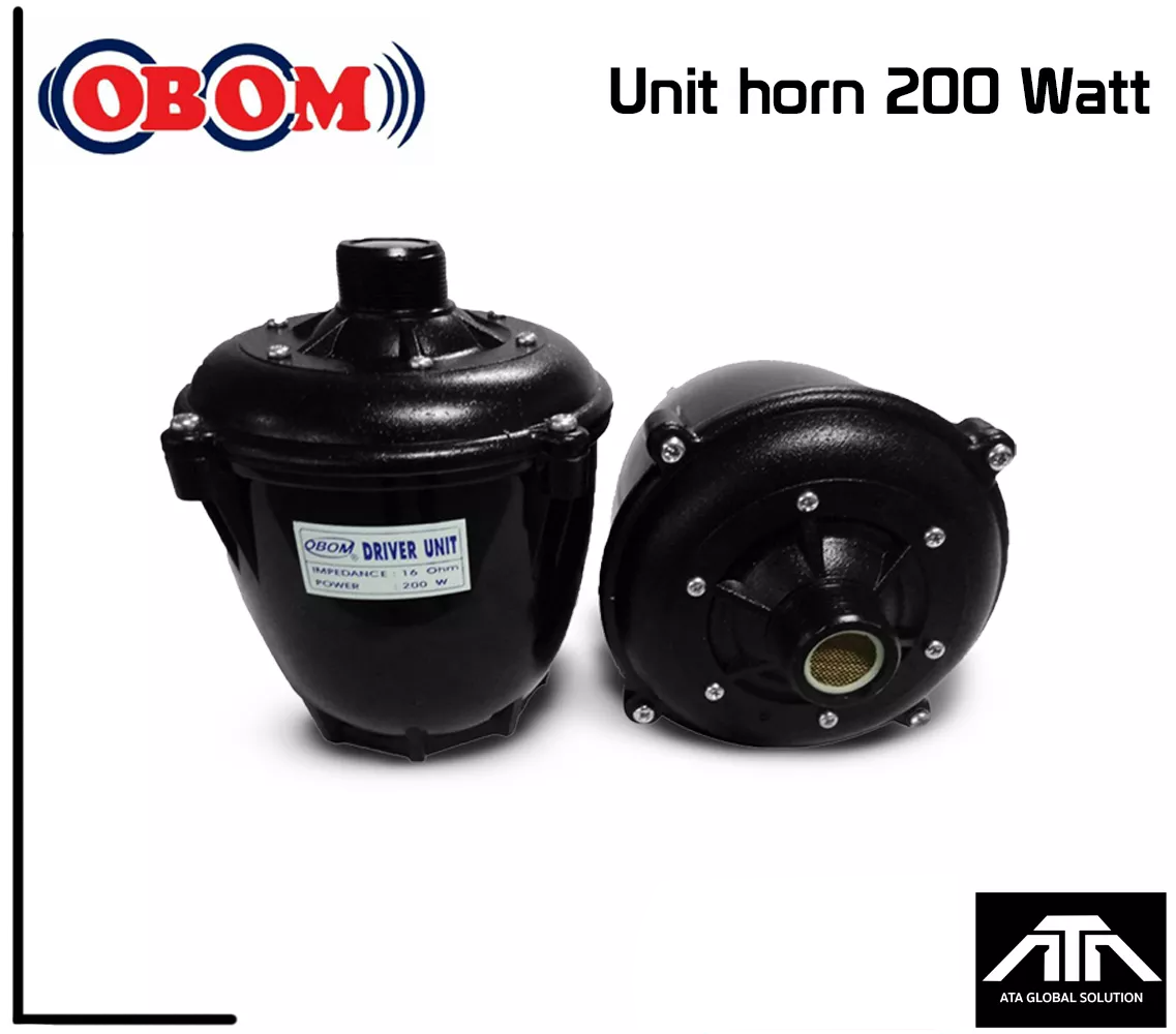 ( จำนวน 1 ตัว ) Obom ยูนิตลำโพงฮอร์น 200w. 16โอห์ม DRIVER UNIT HORN
