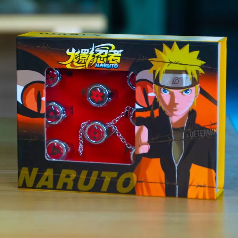 Anime Naruto Vòng, Uchiha Itachi Vòng Bộ Sưu Tập Nhẫn Tròn Kính Vạn Hoa Cho Nam