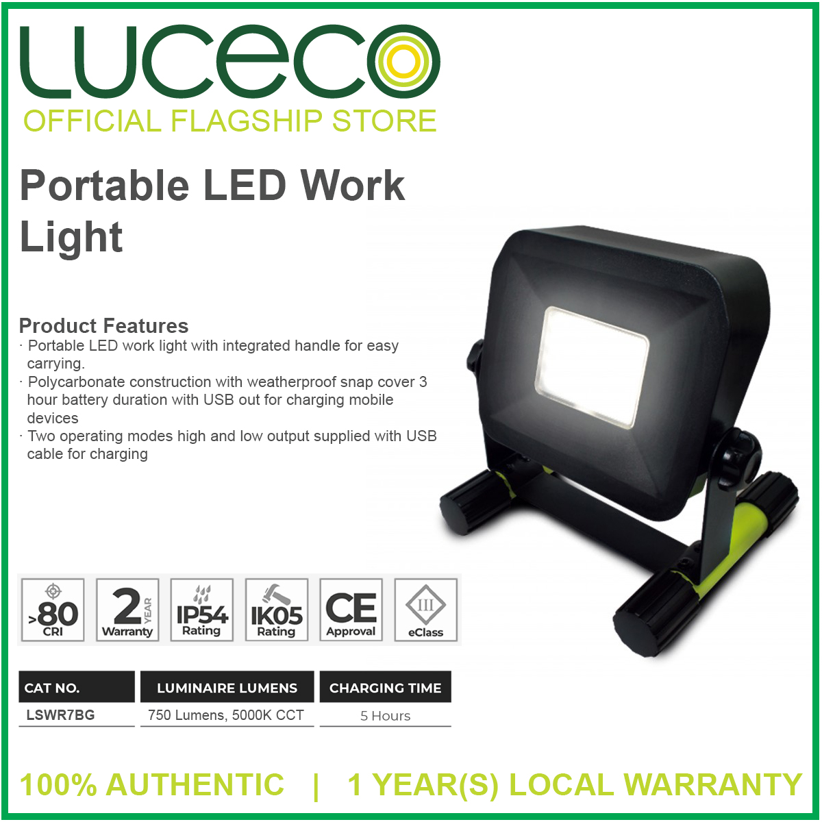 luceco portable led work light