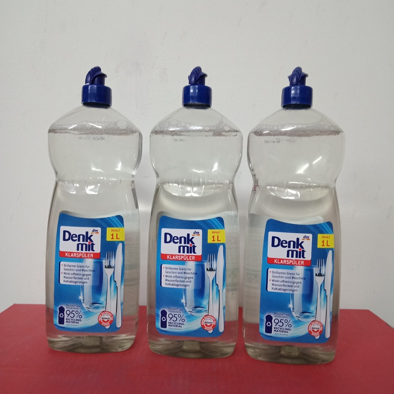 nước làm bóng DENKMIT CHAI 1LIT DÙNG CHO MÁY RỬA LY BÁT