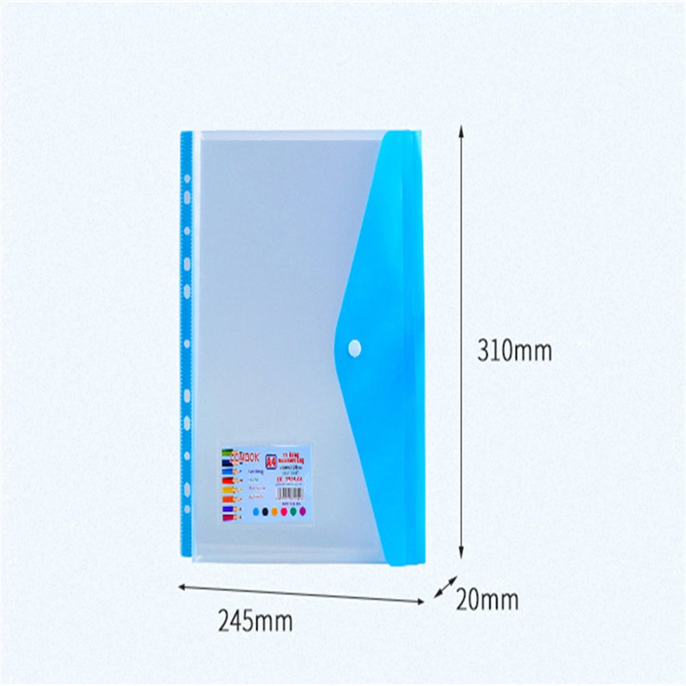 Envelope Bag Wallet File Bag Transparent Zipper bag With Snap Closure ...