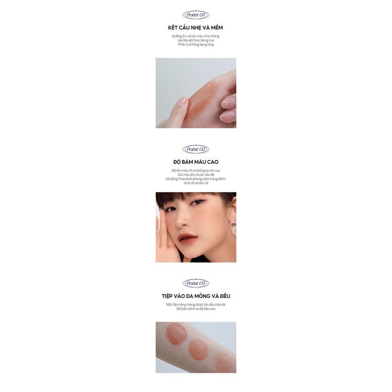 Má Hồng Dạng Lỏng Merzy Soft Touch Liquid Blusher 3g