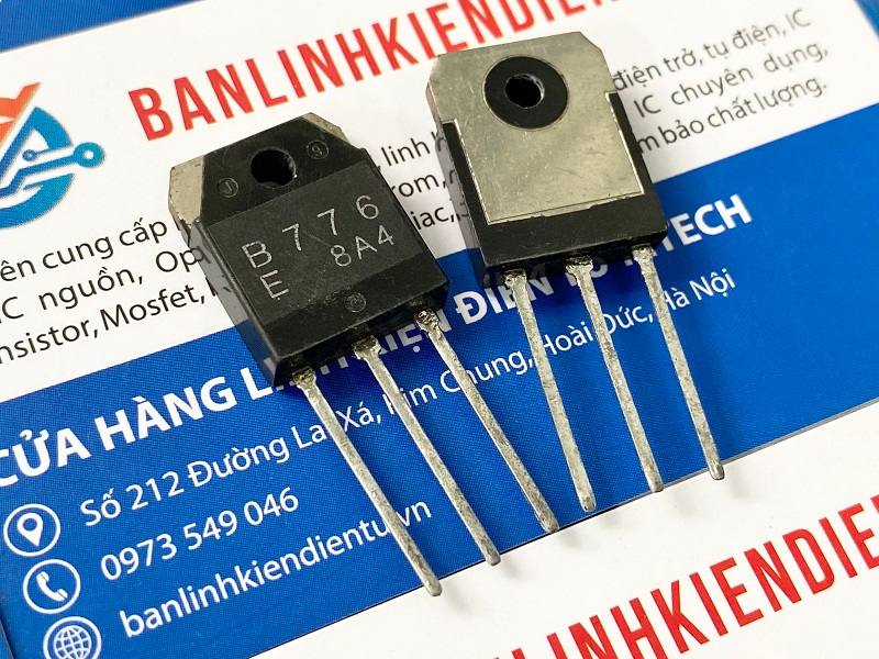 B776 2sb776 transistor pnp 7a 100v to-3p tháo máy