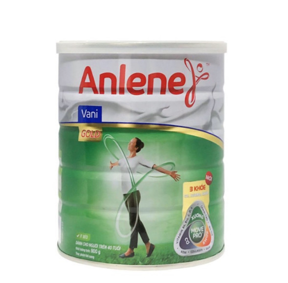 Sữa bột Anlene MovePro hương vani gold hộp 800g (trên 40 tuổi)