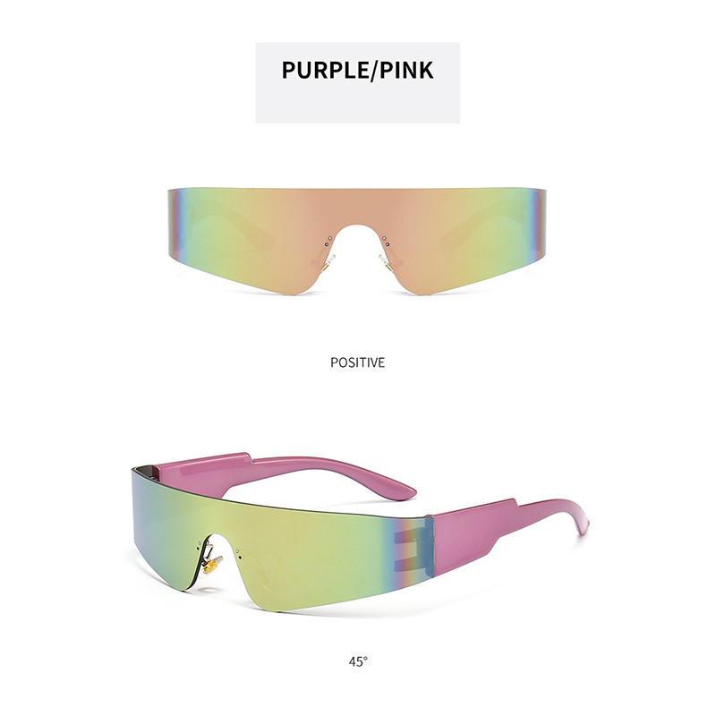 UV-400 Punk Sunglasses Ins Outdoor Riding Sunglasses Personality Fashion Futuristic Sense Eyewear.