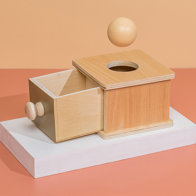 Montessori Baby Toys Wooden Coin Box Drawer Game Learning Early Education Preschool Training Teaching Kids Aids Toys