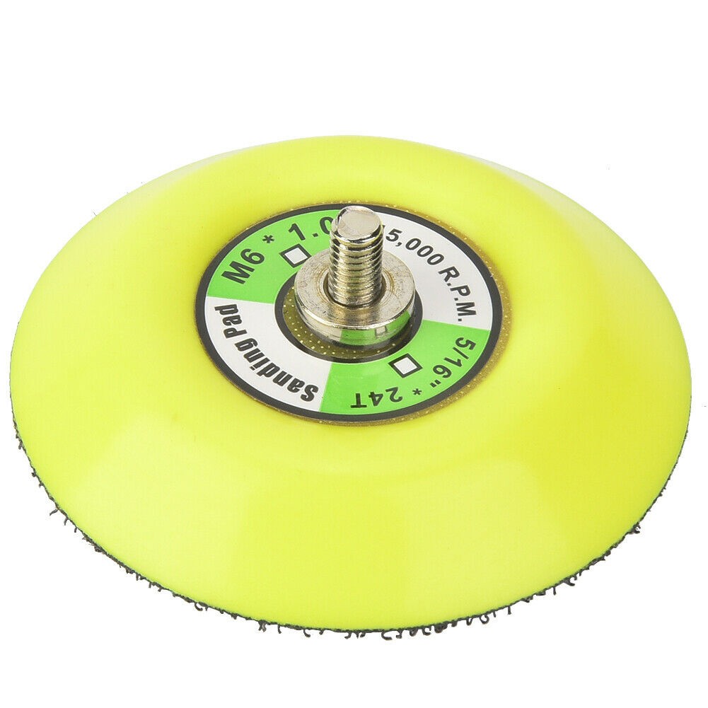 【specialthing】 For Air Sander Backing Pad Grinder Sanding Disc Backing Pads Hook Loop M6 5/16 【Ready Stock】