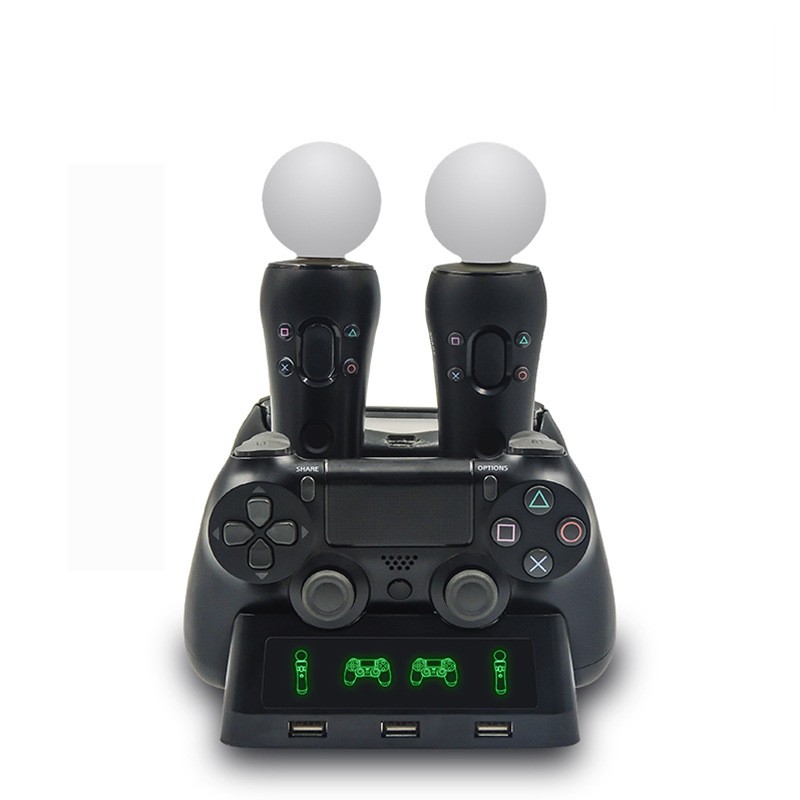 For PS4 PSVR VR Move Charging Stand for PS MOVE Controllers