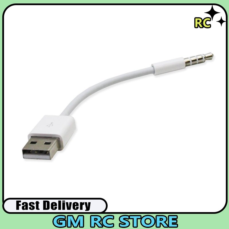 Electronicfosmon usb charging sync data cable for apple ipod shuffle - white
