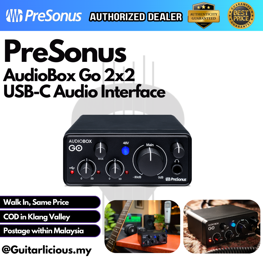 PreSonus AudioBox Go 2x2 USB-C Audio Interface