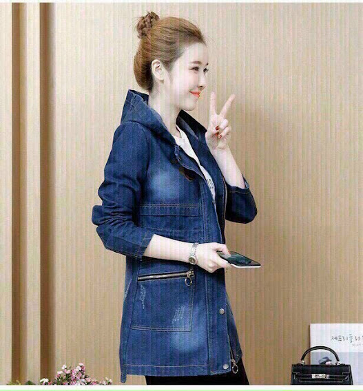 [HCM]ÁO KHOÁC JEAN FORM DÀI