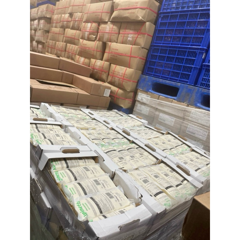 Phô mai khối 1,5kg Alpinetta mozzarella Đức (phô mai cheese kéo sợi chảy mềm)