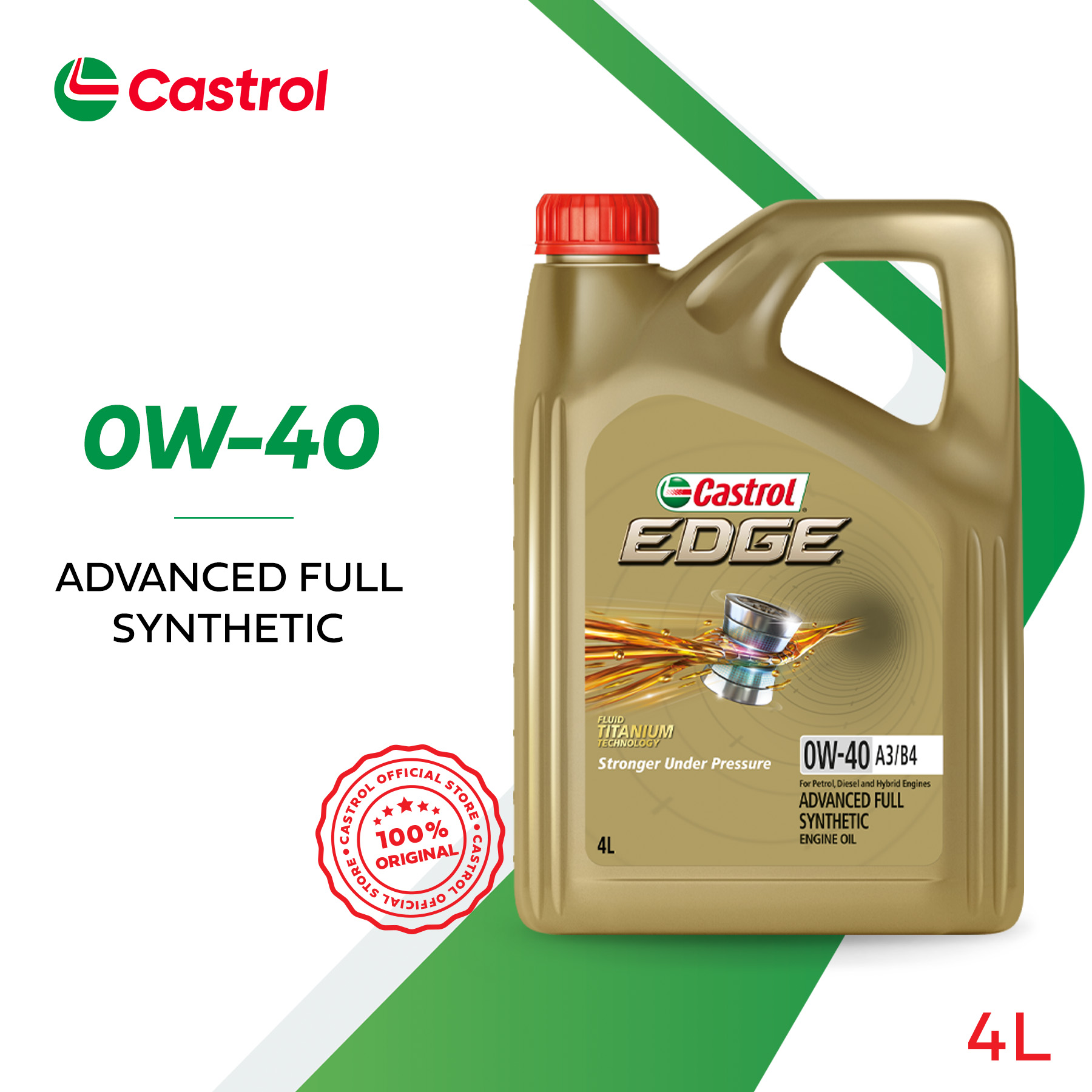 Castrol EDGE 0W-40 A3/B4 Engine Oils (4L) | Lazada Singapore