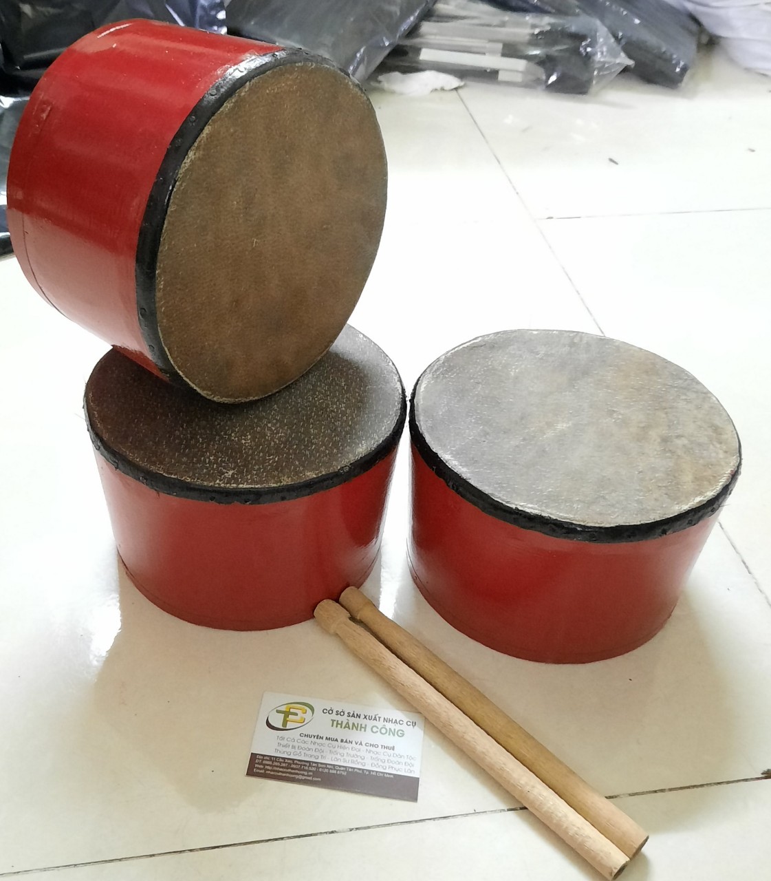trống lân gỗ cho bé đk 18cm ( Cắt Viền )