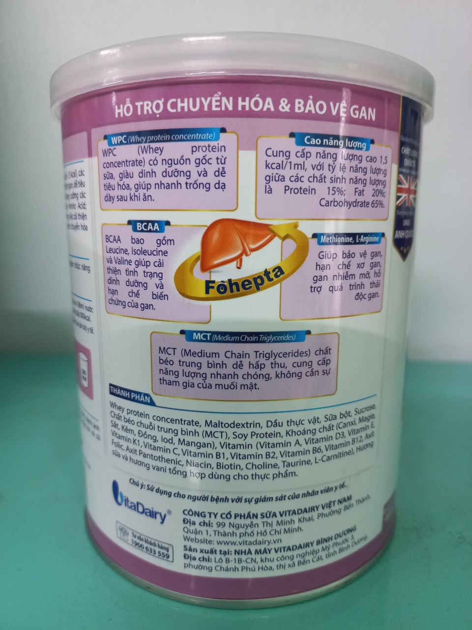 Sữa Fohepta 400g cho người bệnh gan DATE MỚI