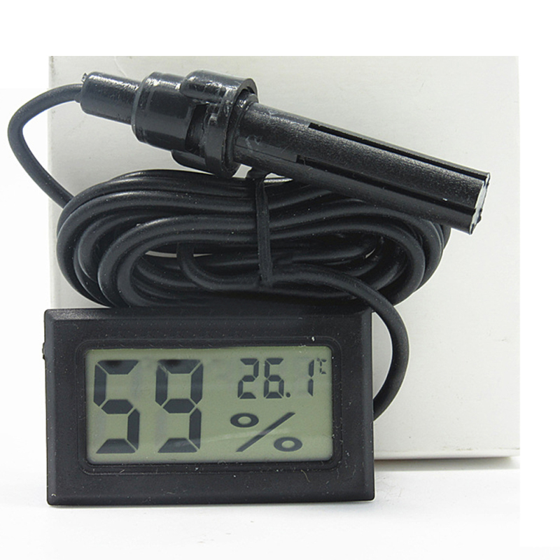 Electronic Hygrometer Embedded Digital Temperature Humidity Meter Fy 12 Meter With Probe