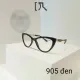 Gọng Kính Mắt Mèo Nhựa Màu Đen Phối Kim Loại Dior Dành Cho Nữ DORIS. 