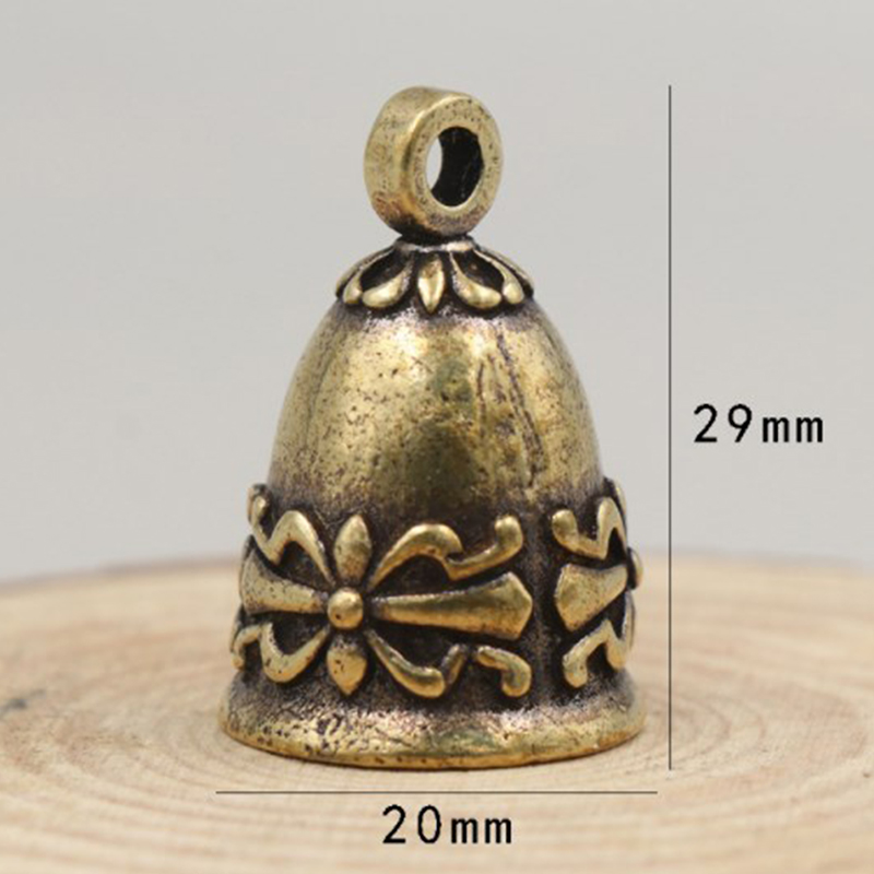 Bell Pendant Jingle Bell Brass Vintage Keyring For Gift Decor Hanging ...