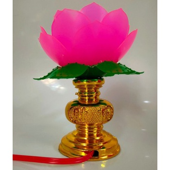 Cặp đèn thờ hình hoa sen 12x5.5cm