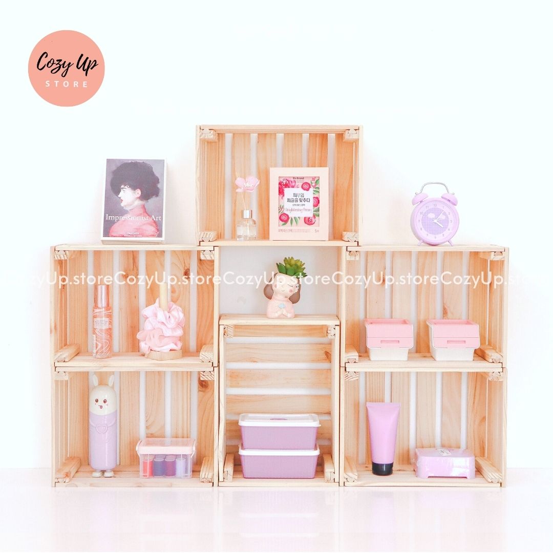 Hộp Pallet Gấp Gọn - Thùng Gỗ Trang Trí