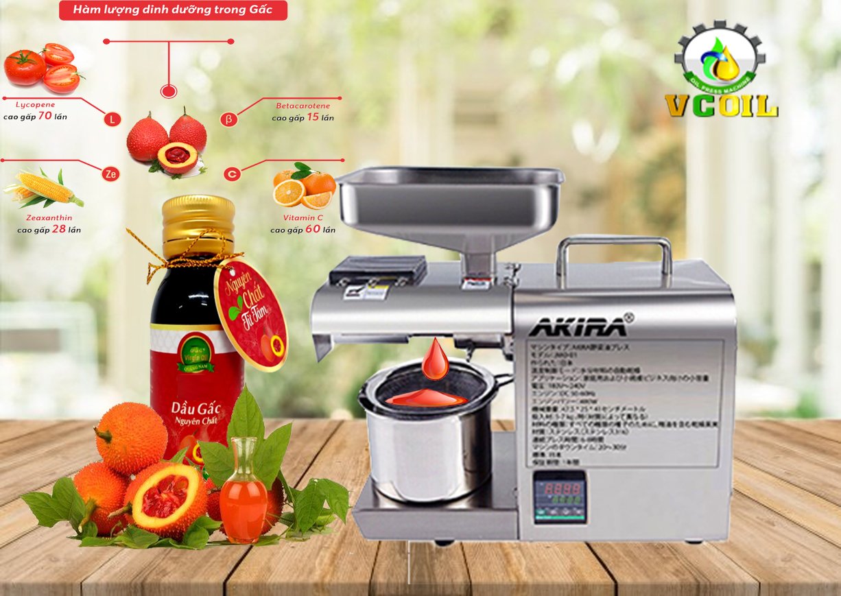 [SẢN PHẨM CHÍNH HÃNG] MÁY ÉP DẦU AKIRA JMO-01