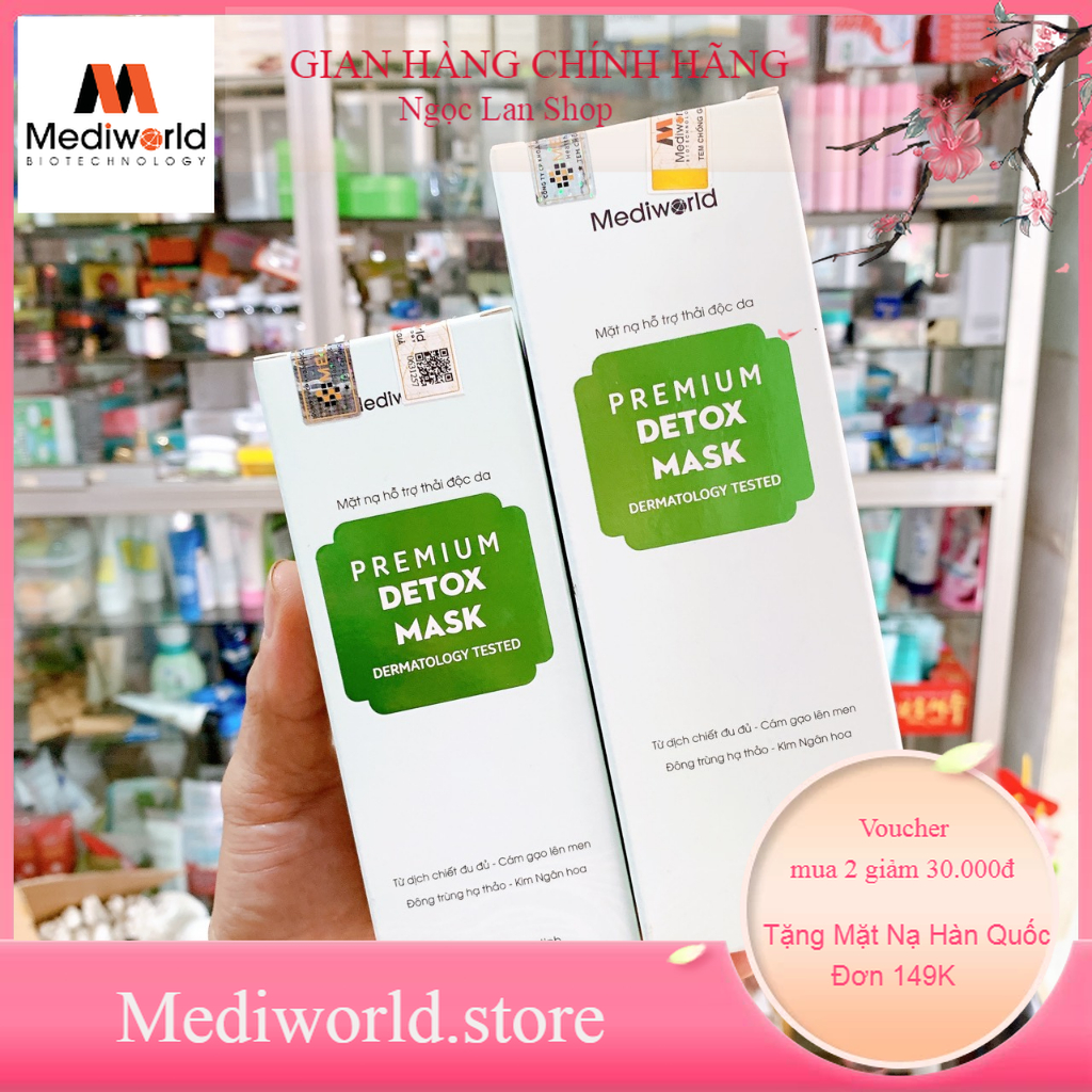 (Sỉ Spa) Mặt nạ thải độc Detox Mask MEDIWORLD (dành cho mọi loại da)