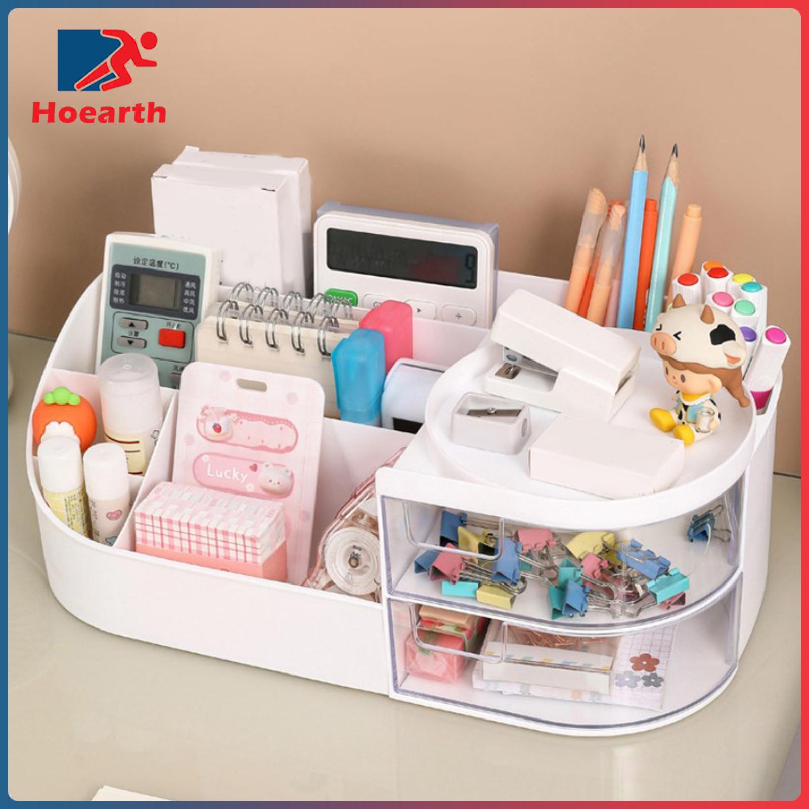 Hoearth Makeup Holder Organizer Desk Storage Boxes Container Vanity Desk Organizer for Vanity
