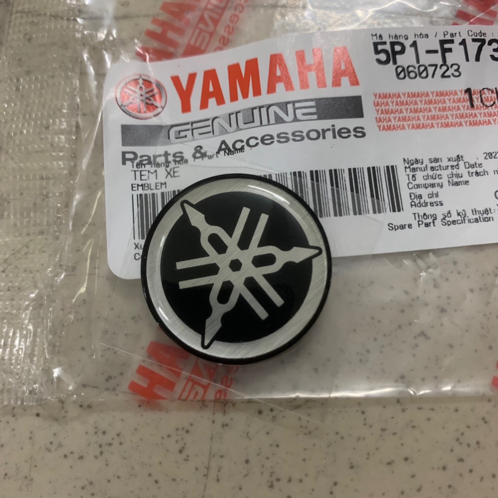 [Chính hãng Yamaha]YADA-8003 Logo xe YAMAHA(D=2,5cm)