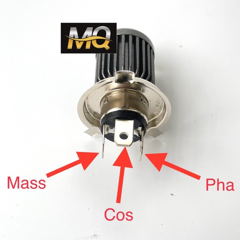 Đèn Pha Bi Cầu Mini Ruby H4 2 Mầu Xe Máy Cos Vàng Pha Trắng M3MINI