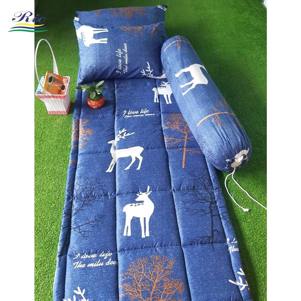 [TẶNG KÈM TÚI ĐỰNG] [SIÊU TỐC] Nệm văn phòng , mền hè gấp gọn tiện lợi