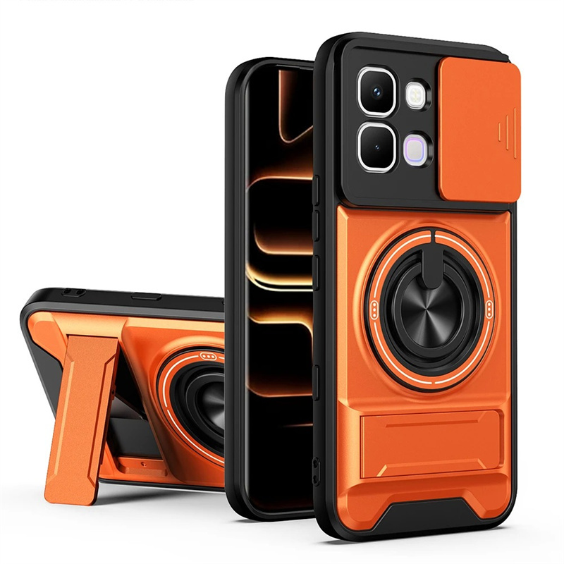 Phone case For Infinix Note Edge 5G Phone Case Magnetic Back Cover Hard Shock Resistant Camera Protection Bracket Navigation Bracket Ring Cover For Infinix Note Edge 5G Cover cases.