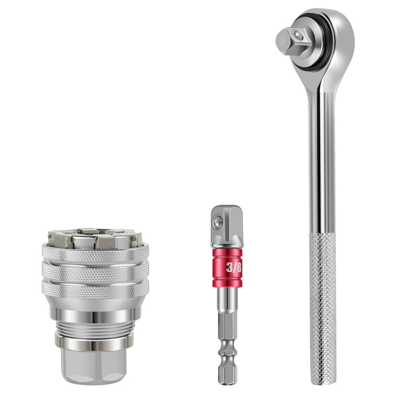 Adjustable Magic Sleeve Socket Tool Durable Drive Socket Wrench Sleeve Universal Socket Sleeve Tool Adjustable Magic Sleeve Socket Tool for Hand Drill High Torque Socket Tool