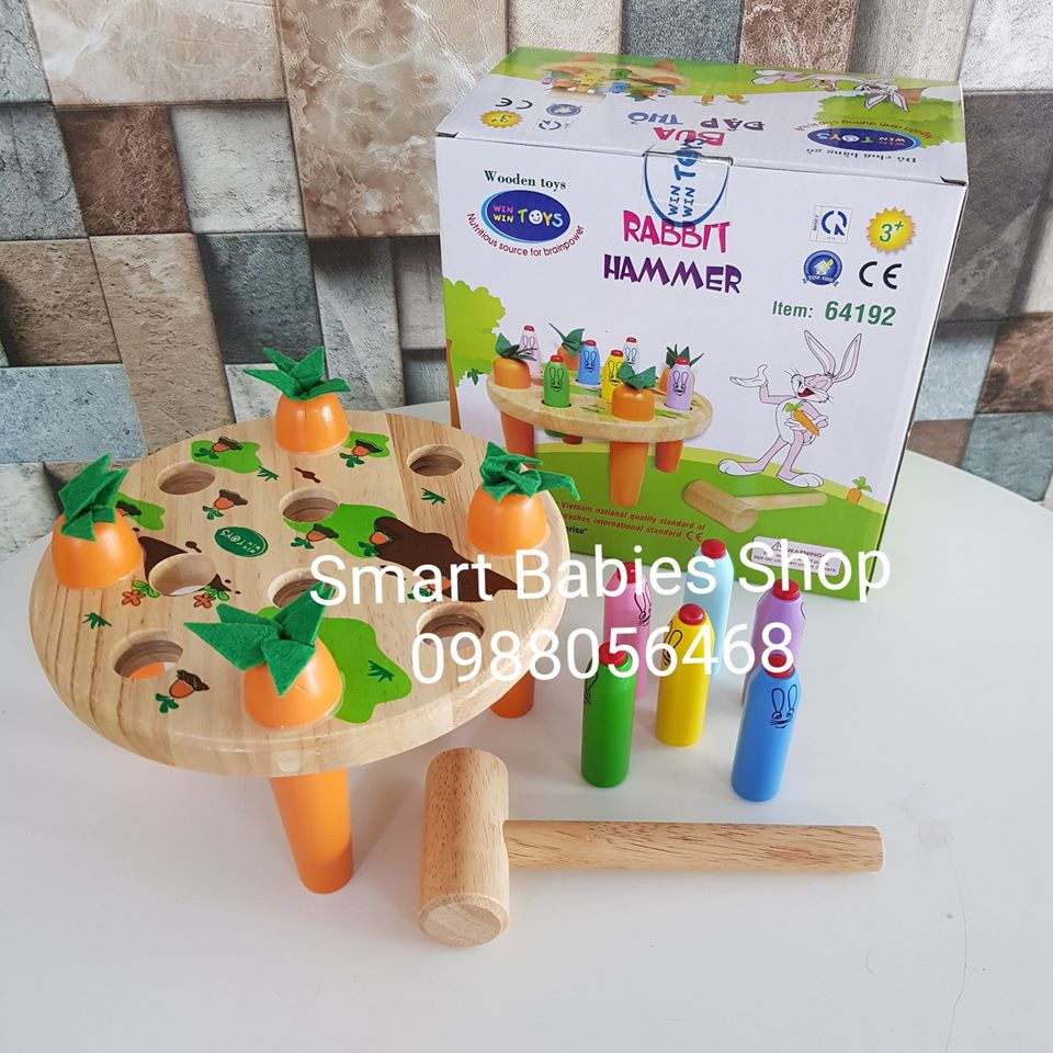 Đồ chơi gỗ Winwintoys Đập thỏ