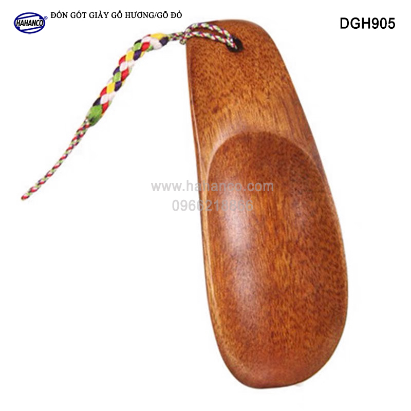 Đón gót giày gỗ hương mini nguyên vân gỗ - cho giày nam & nữ hahanco