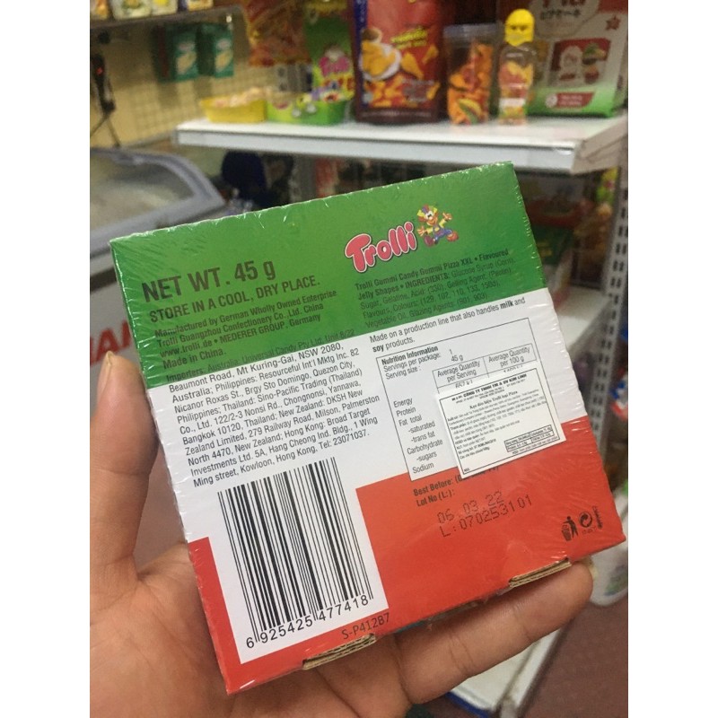 Kẹo dẻo Trolli Pizza XXL 45gr