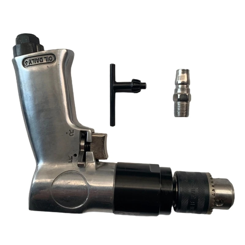 【Stylish】 1set 3/8  10mm Pneumatic Tool Positive And Negative Air Drill 1800 Hole Drill Pneumatic Drill Forward And Reverse Dropship