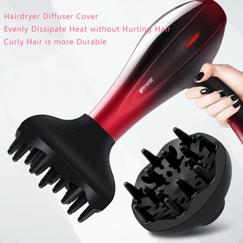 【Trending in Fashion】 1pc Hair Diffuser Professional Hair Styling Curl Dryer Diffuser Universal Hairdressing Blower Styling Salon Curly Tool Black
