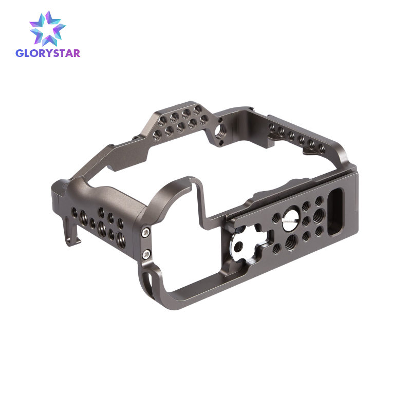 Camera Cage Replacement for Canon EOS R5 R6 DSLR Camera Dual Cold Shoe Mounts Camera Video Rig