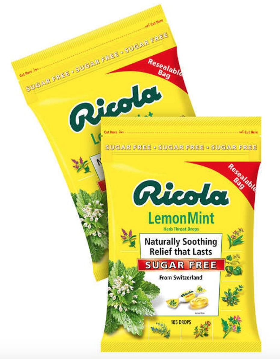 Ricola Sugar Free Lemon Mint Cough 105 Drops Lazada PH