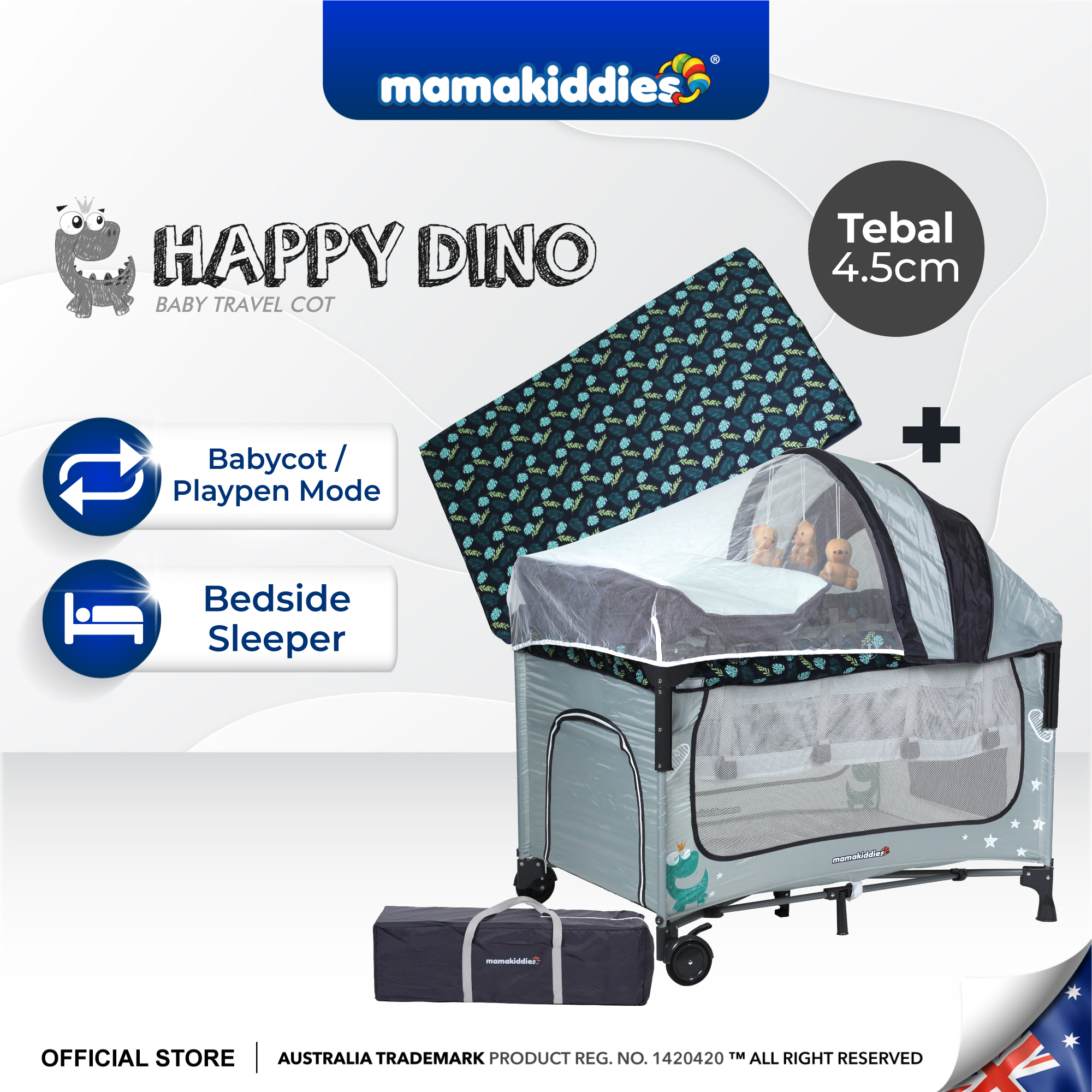 Happy dino clearance crib