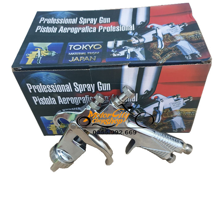 Súng phun sơn k-100g tokyo hàng đẹp tặng lọc hơi nước