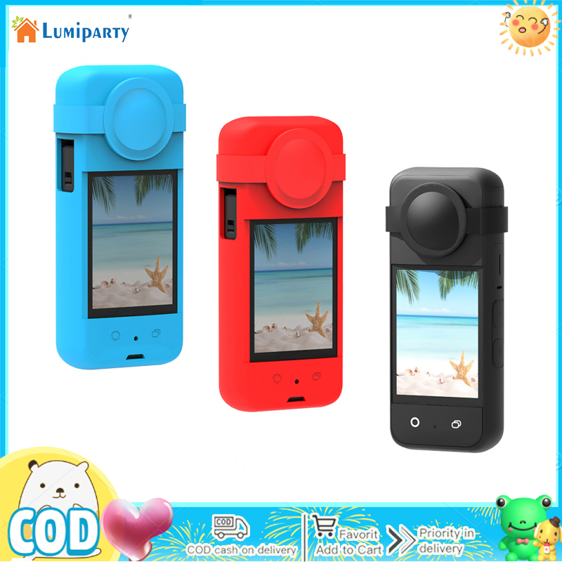 Silicone Case Compatible For Insta360 X3 Lens Protective Cover Panoramic Camera Body Shockproof Case