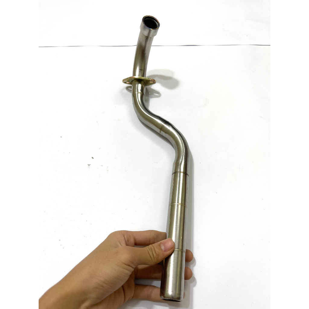 Cổ Pô 7 Khúc Hàn Vân Nổi Ware 110 - 100 - 50cc ,Ware Rs, Pô Uma
