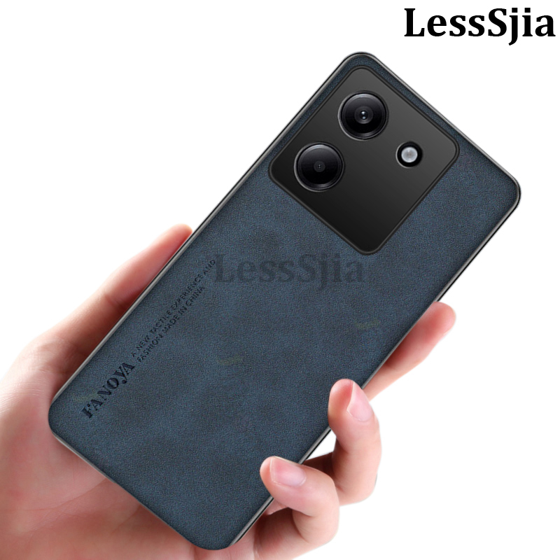Phone cover Xiaomi Poco M7 Pro Back case Frosted Soft Vintage Leather Anti Drop For Xiaomi Poco M7 Pro 5G Phone cases