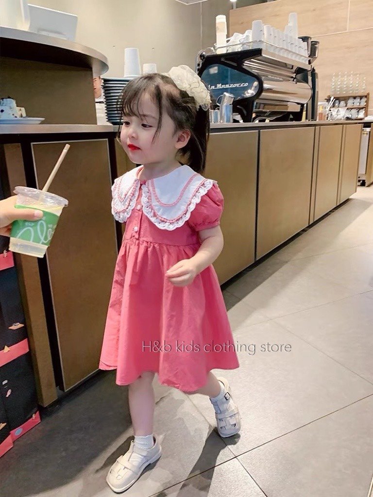 Chân váy xòe bi lớn bé gái | DANANGSALE