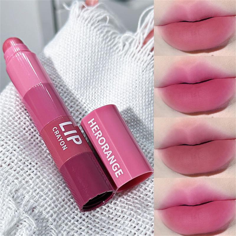 Lipstick Set Lip Gloss 4 Colors In 1 Matte Velvet Lipstick Pen Kit Lipliner Waterproof Lasting Not Fading Lip Makeup Cosmetics. 