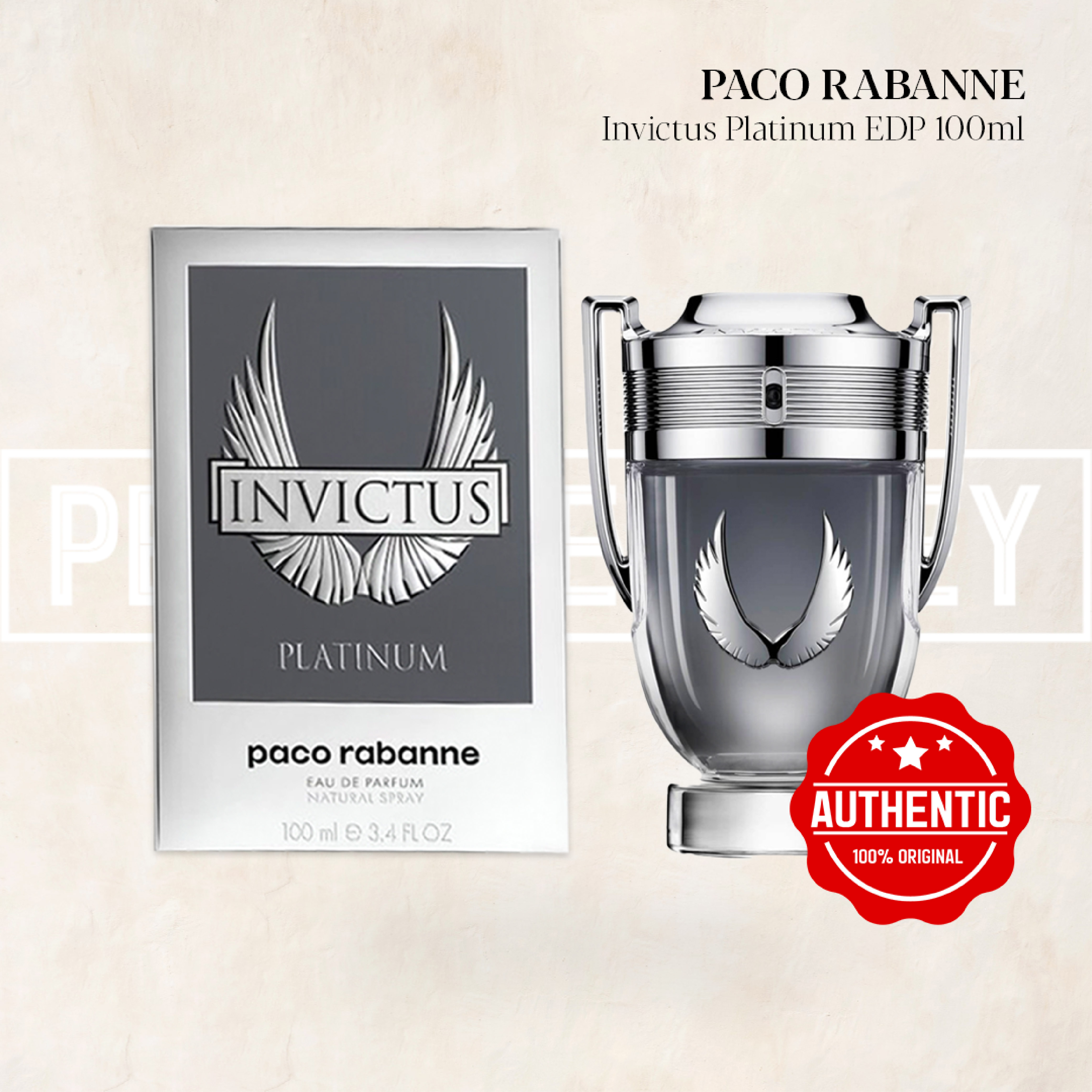 香水 Invictus platinum 100ml EAU PARFUM