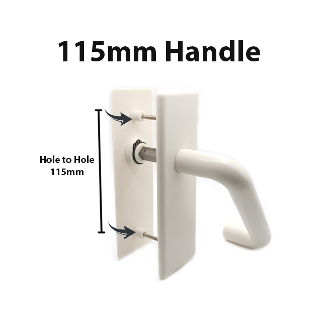 [SG SHOP SELLER] HDB PVC Bifold Toilet Door Handle Hole to Hole 100mm/110mm/115mm/Adjustable