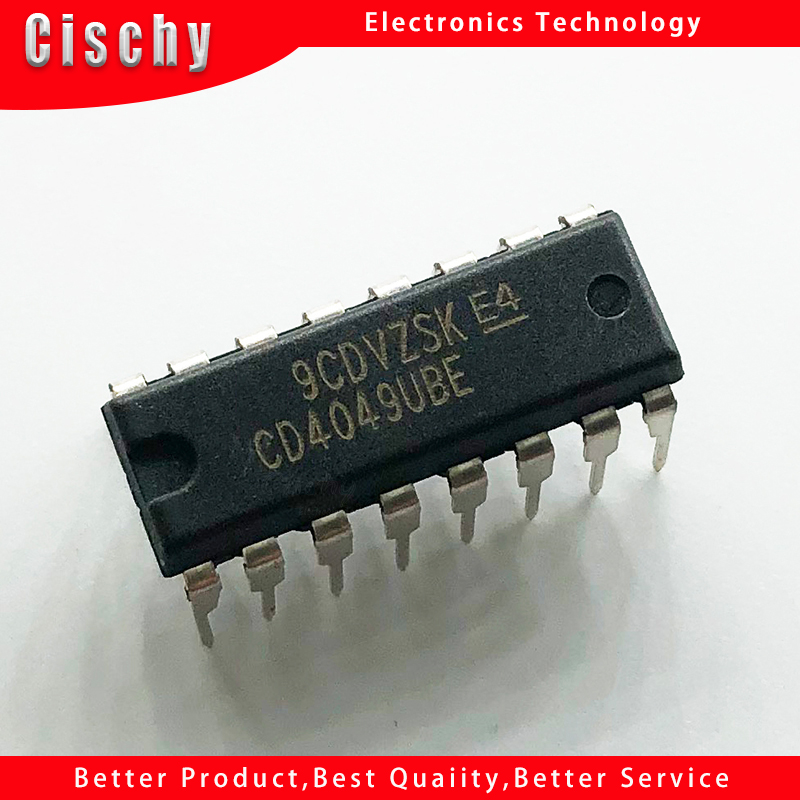 10pcs/lot cd4049ube cd4049 dip16 cd4049be dip-16 new original in stock