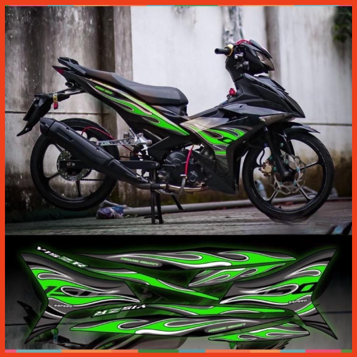 Tem exciter lửa xe đen phối đủ màu